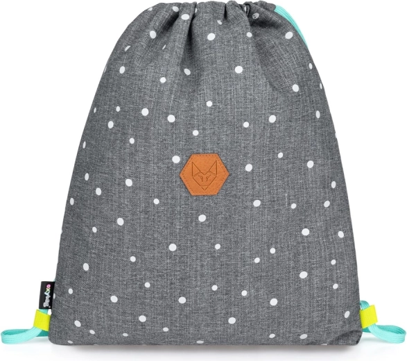 Mochila saco deportiva OXY Scooler de lunares grises