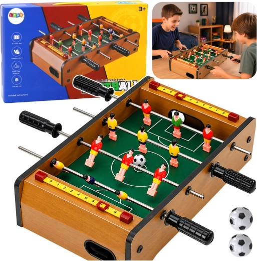 Futbolín de mesa mini de madera