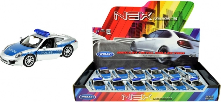Modelo policial Porsche 911 Carrera S 12 cm – Welly