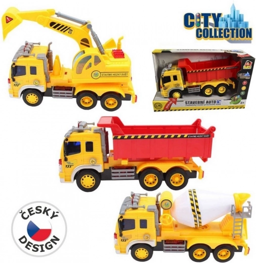 Auto de construcción City Collection a pilas con sonido y luz