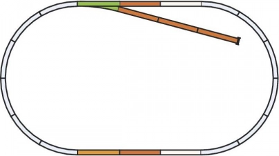 Set de vías PIKO B con vía muerta H0