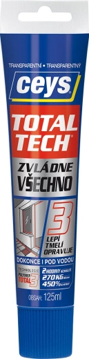 Adhesivo y sellador universal transparente 125 ml TOTAL TECH EXPRESS CEYS