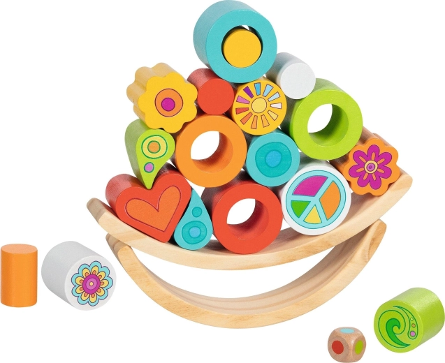 Juego de equilibrio de madera Flowerloop Goki