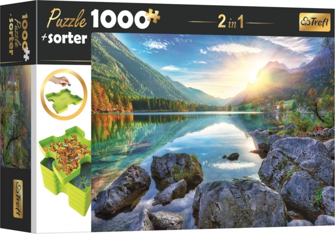 Puzle con clasificador 2 en 1 Lago Hintersee, Alemania 1000 piezas