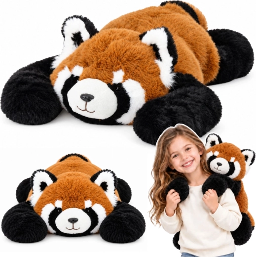 Panda roja de peluche con patas largas de 60 cm