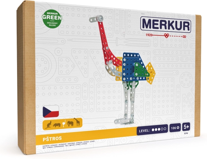 Merkur Zoo – avestruz, 106 piezas