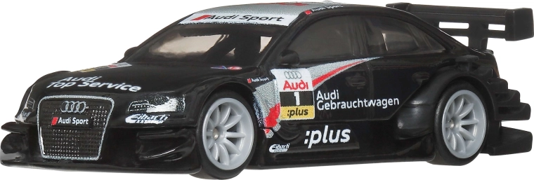 Hot Wheels Premium Autos icónicos Aero Styles Audi A4 2008 negro 1:64