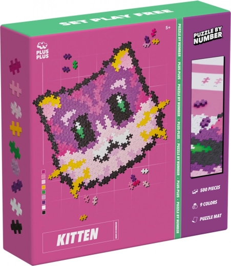 Plus-Plus montaje por números – gatita, 500 piezas