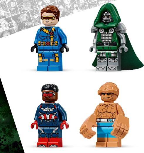 Cuatro minifiguras Marvel