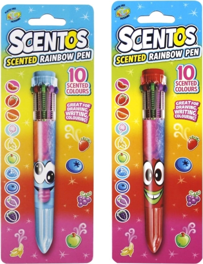 Bolígrafo perfumado multicolor SCENTOS arcoíris