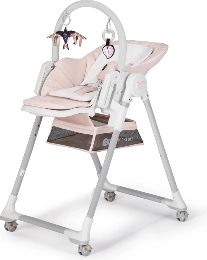 Kinderkraft Select silla alta y hamaca 2 en 1 Lastree pink