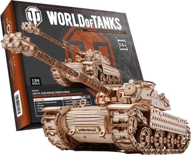 Maqueta de madera 3D World of Tanks Bat.-Chatillon Bourrasque