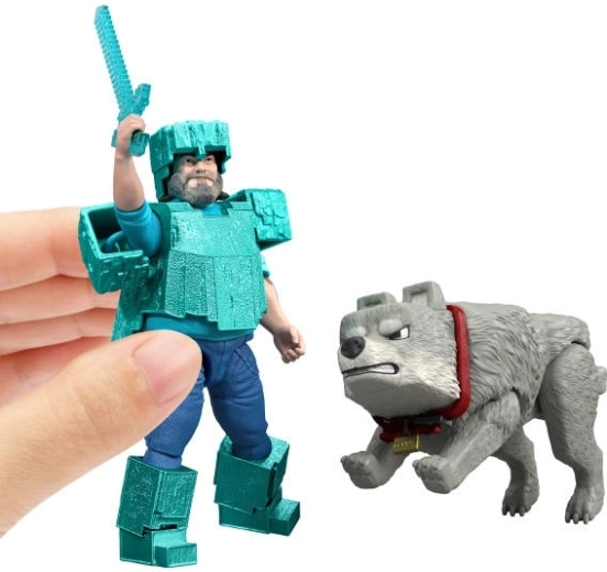 Dos personajes icónicos de Minecraft