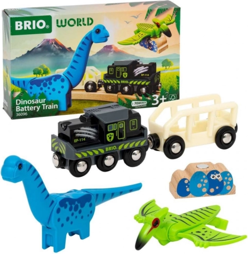 Tren de dinosaurios a pilas Brio
