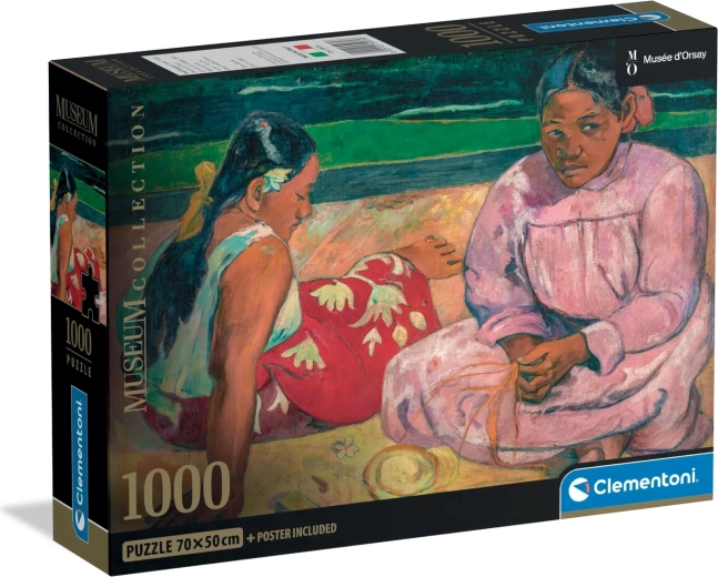 Puzzle Clementoni Museum Collection: Mujeres tahitianas 1000 piezas