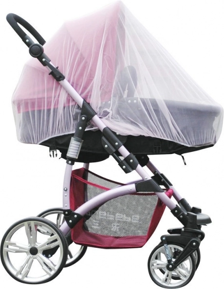 Mosquitera para cochecito blanca