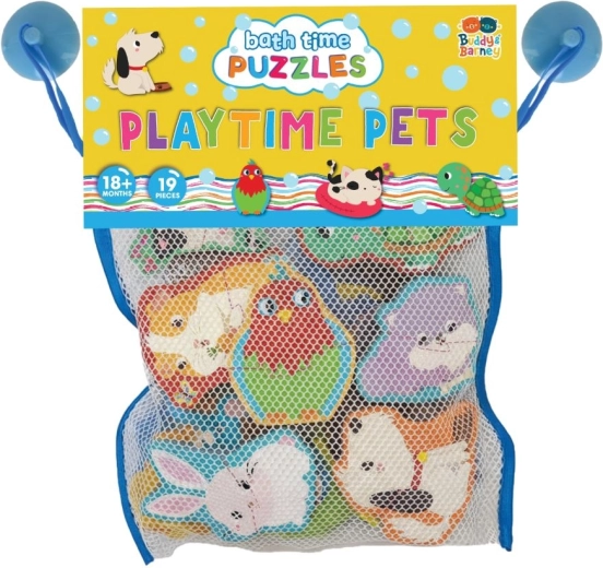 Buddy & Barney puzle de espuma, pegatinas para el baño con animalitos