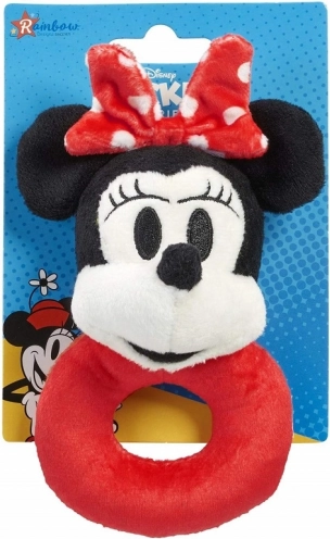 Sonajero de peluche MINNIE – aro suave para bebés