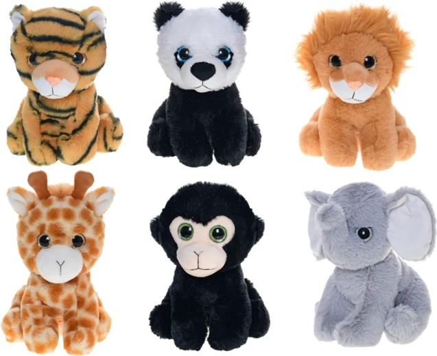 Animalito de safari de peluche con ojos grandes 20 cm