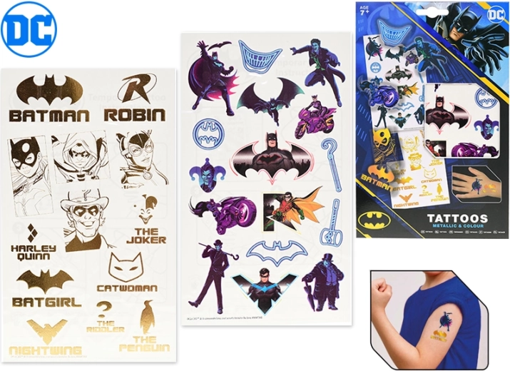 Tatuajes temporales Batman vs Joker – set para niños