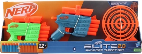 Nerf Elite 2.0 Face Off Target Set – set de dos blásters con diana