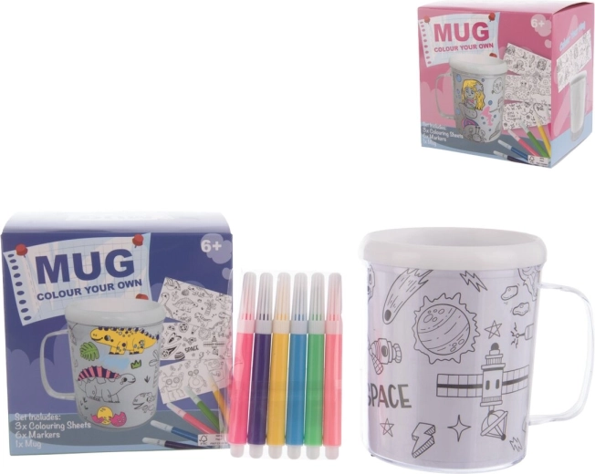 Set creativo de vasitos para colorear (2 uds.)