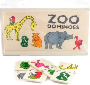 Dominó de madera zoo