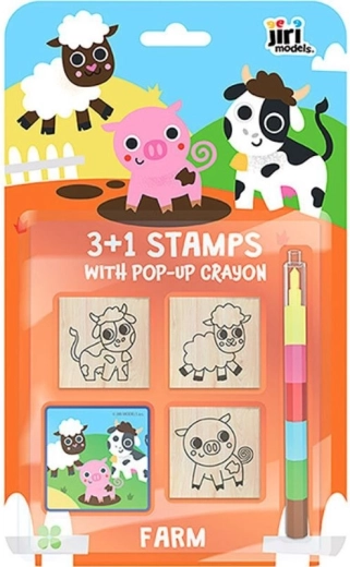 Sellos Granja 3+1 set creativo