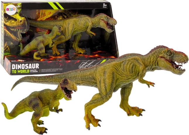 Figuras de Tyrannosaurus con cría