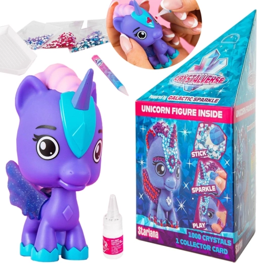 Crystalverse Crystalcorns unicornio – set creativo con decoración de diamantes