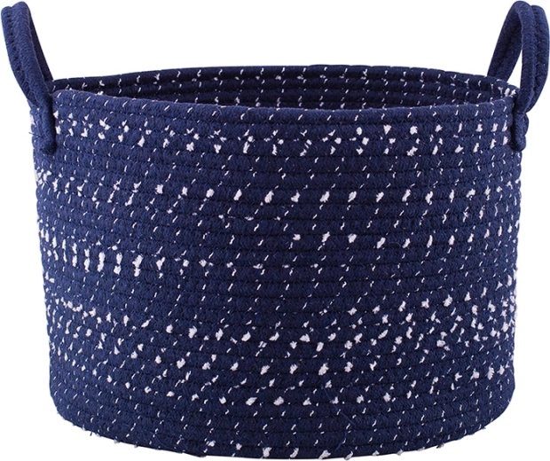 Cesta de almacenamiento tejida granate 32 × 32 × 22 cm