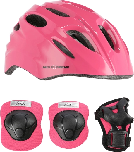 Casco infantil con protecciones NILS Extreme – TALLA XS