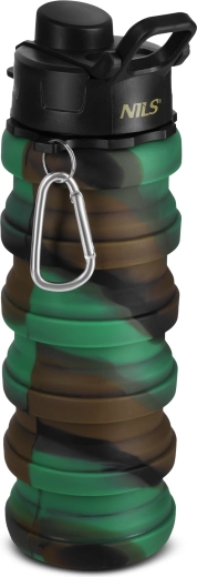 Botella plegable de silicona 500 ml verde NILS Camp