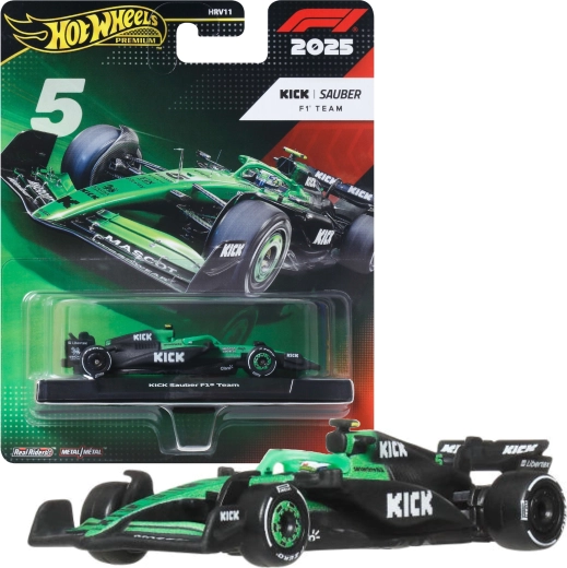 Hot Wheels Premium Fórmula 1 – coche de carreras Sauber Gabriel Bartoleto #5 (2025)