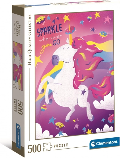 Puzzle unicornio 500 piezas CLEMENTONI