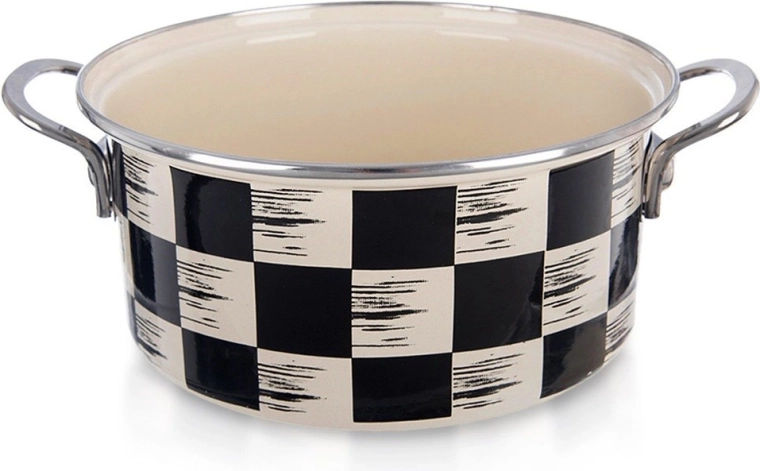 Olla esmaltada Ajedrez 22 cm, 3 l