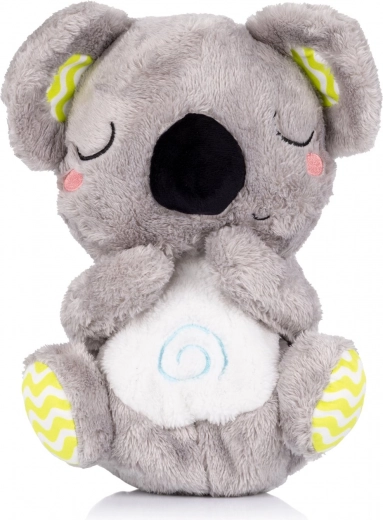 Juguete de peluche respiratorio con música CHIPOLINO koala verde/gris