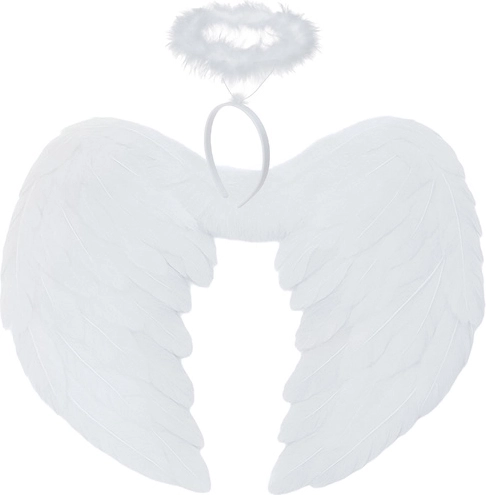 Alas de ángel con aureola 45 × 35 cm ruhhy