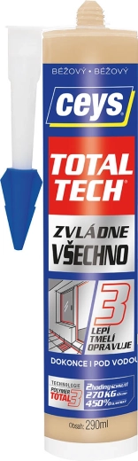 Adhesivo y sellador universal híbrido 290 ml TOTAL TECH beige CEYS