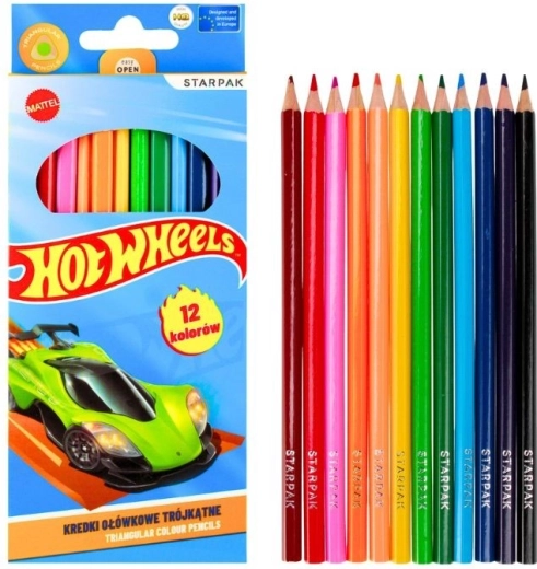 Lápices de colores Hot Wheels (12 colores)