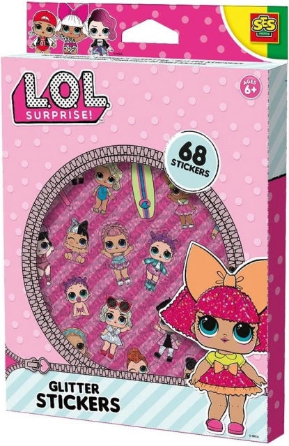 Pegatinas brillantes L.O.L. – set de 68 pegatinas
