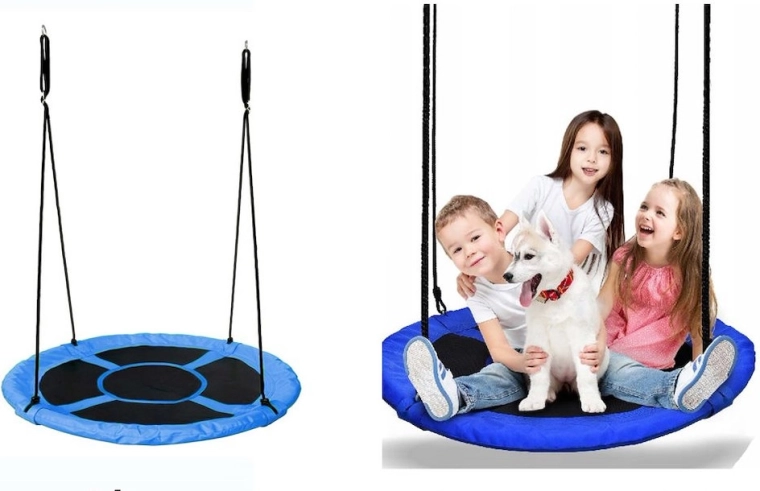 Aro oscilante plegable azul-negro 102 cm