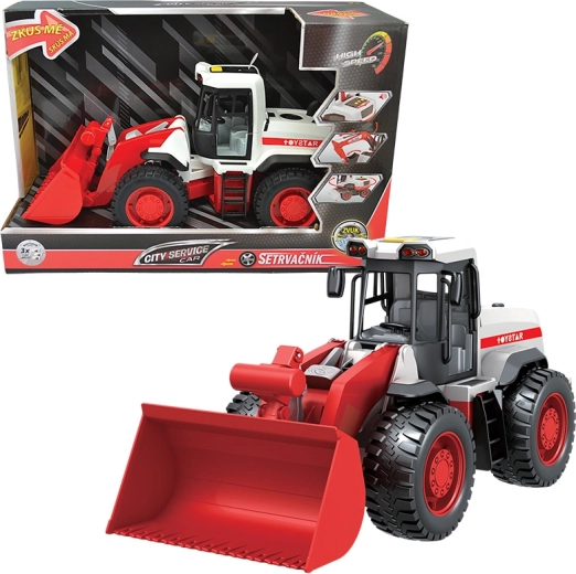 Bulldozer City Service Car 1:12 con sonidos y luces