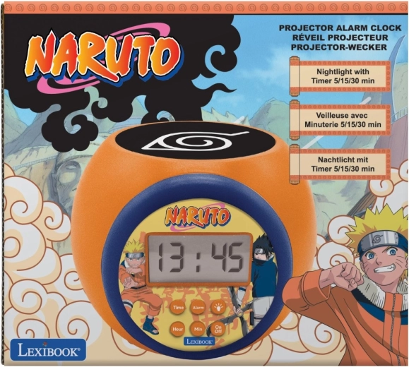 Despertador Lexibook Naruto con proyector de techo