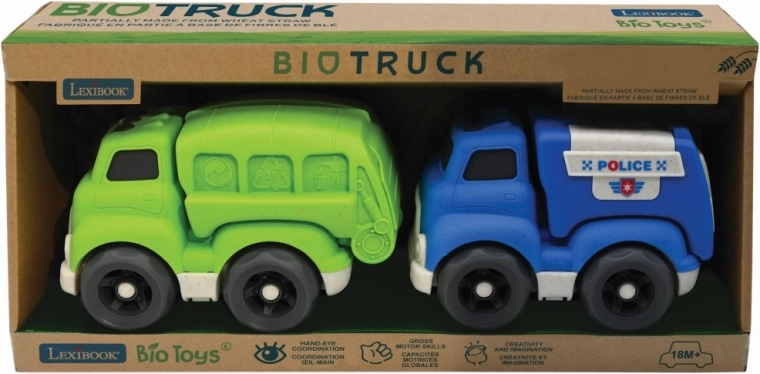 Lexibook set de camiones de bioplástico 18 cm