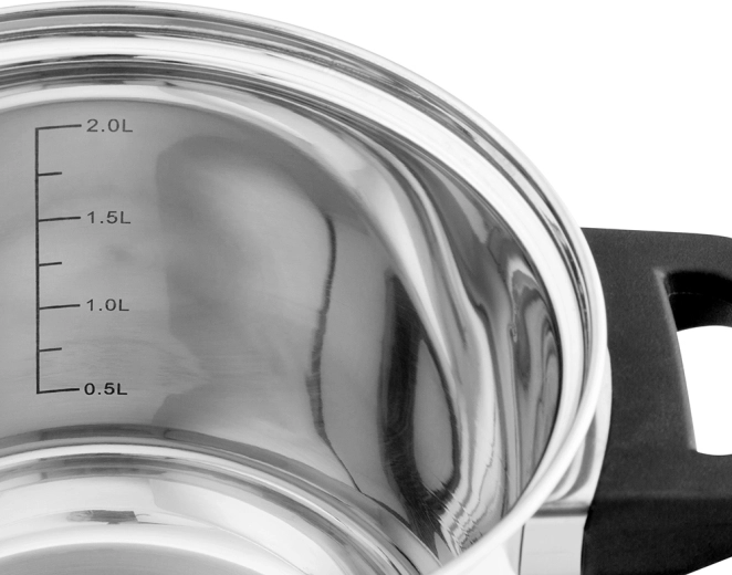 Escala de volumen interior para una dosificación precisa