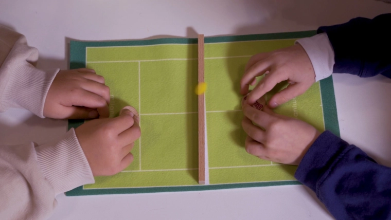 Rápido juego de tenis para toda la familia