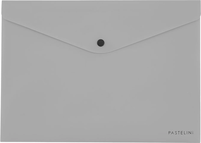Sobre con broche a presión gris para formato A5