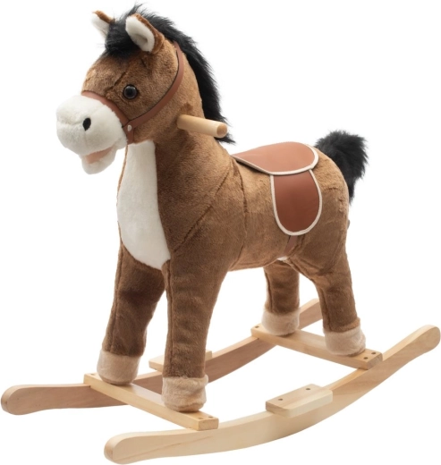Caballito balancín con melodía PlayTo marrón