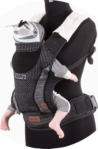 Mochila portabebés Chipolino Bobby Fly Ebony